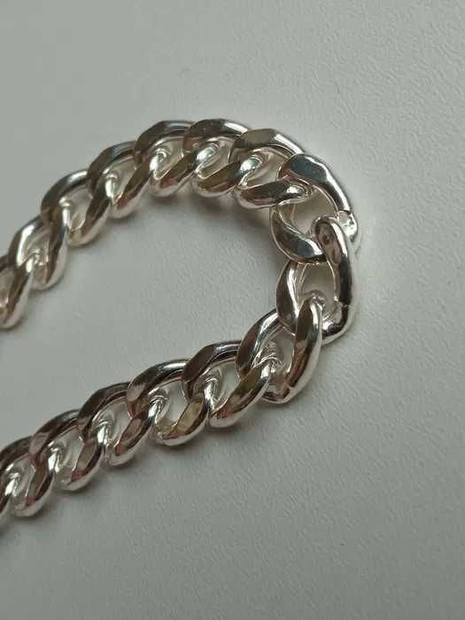 Srebrny naszyjnik Srebrny łańcuszek Pancerka 60 cm Sterling Silver
