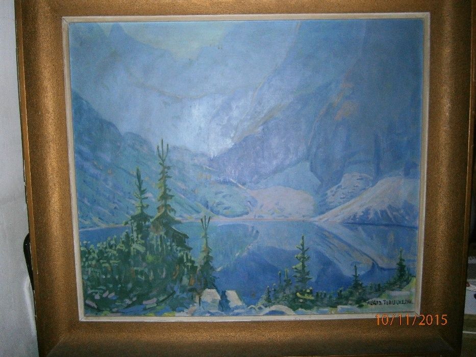 Obraz Morskie Oko , Terlecki , płótno, olej , wym. 110x90 cm.
