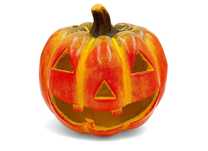 Dynia ceramiczna duża dekoracja ozdobna lampion na Halloween 30cm