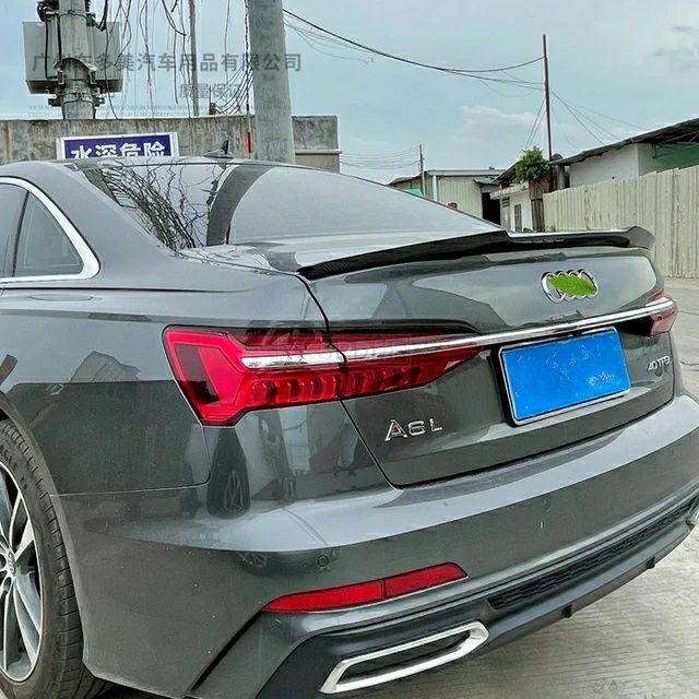 Audi A6 C8 Lotka Spoiler Dokładka M4 Look Czarny połysk