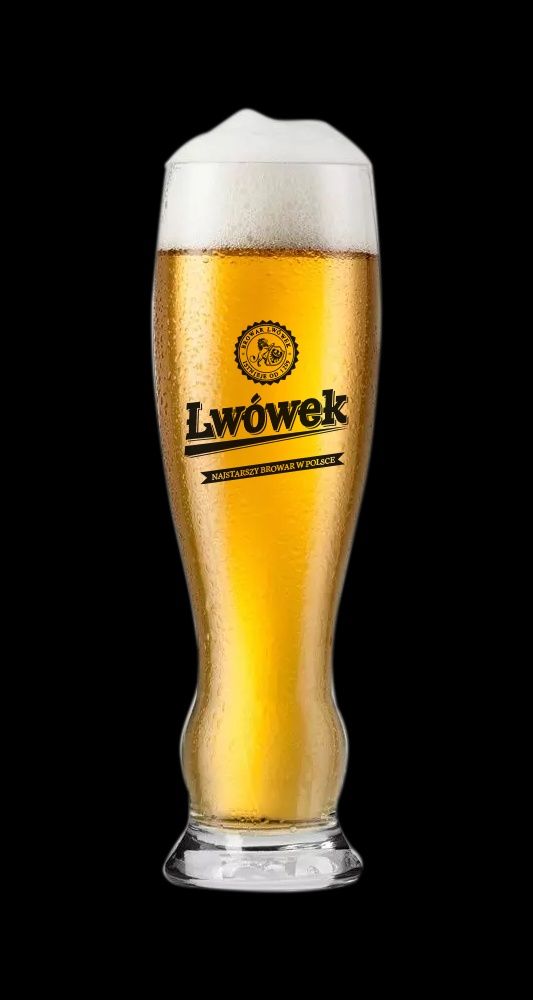 Szklanka do piwa 500ml  Splendour logo Browar Lwówek