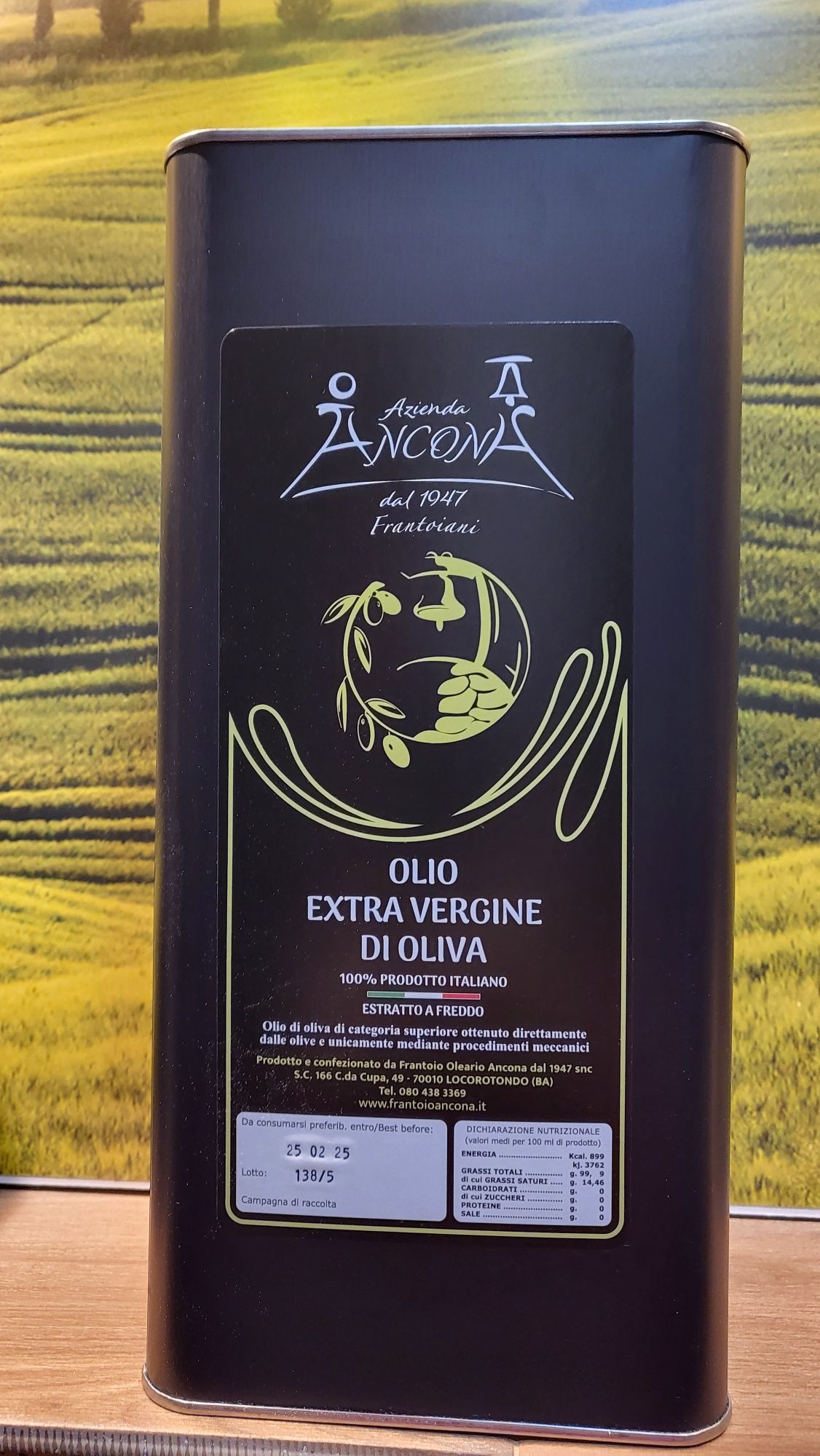 Oliwa z oliwek z Apulii, 3l, włoska 100%