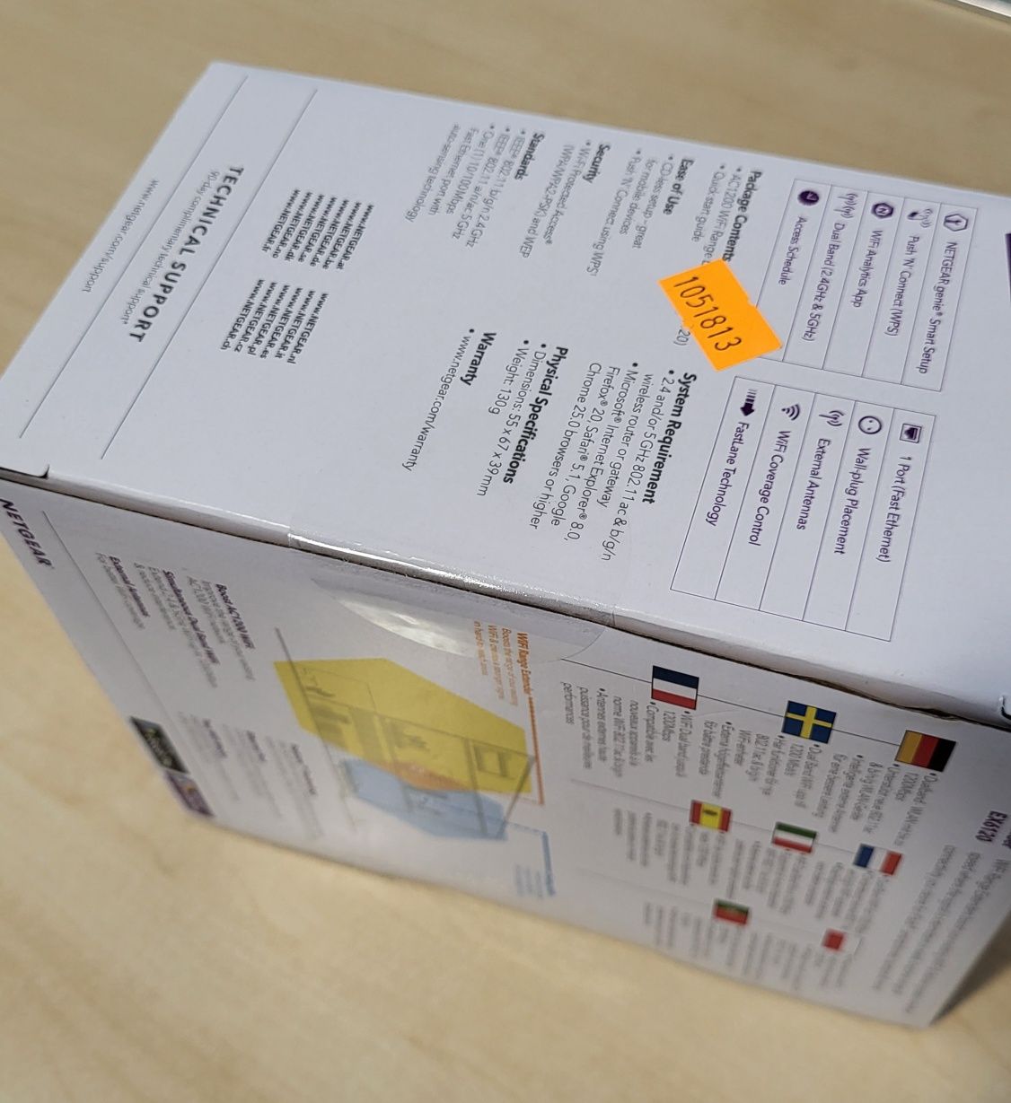 Wzmacniacz sygnału, repeater Wi-Fi NETGEAR AC1200 EX6120 - 100PES