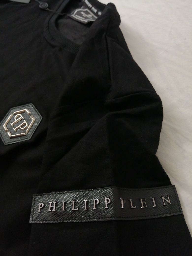 NOWA męska bluza Philipp Plein bluzka klasyk PP czarna L