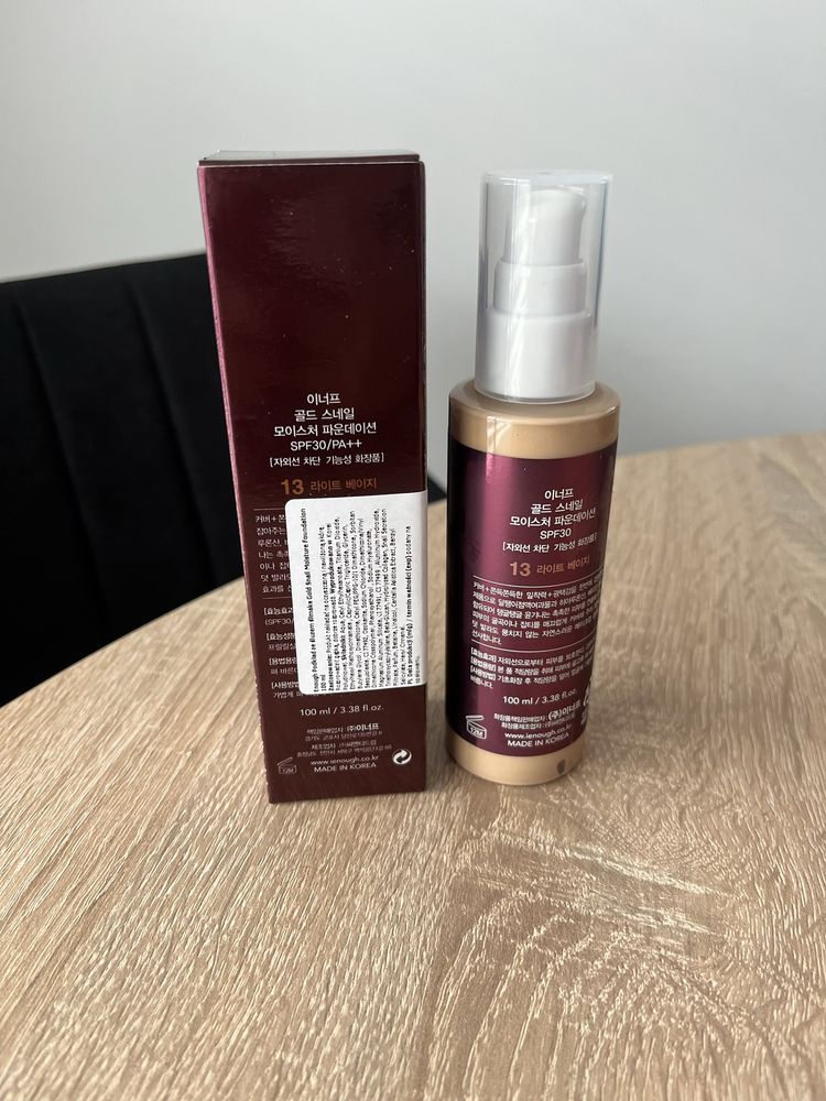 Bb&cc podkład Gold Snail Enough kolor 13, jak collagen 21, 100ml SPF30