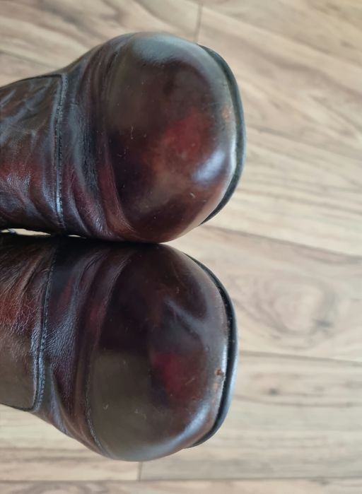 Botki na obcasie Caprice skóra