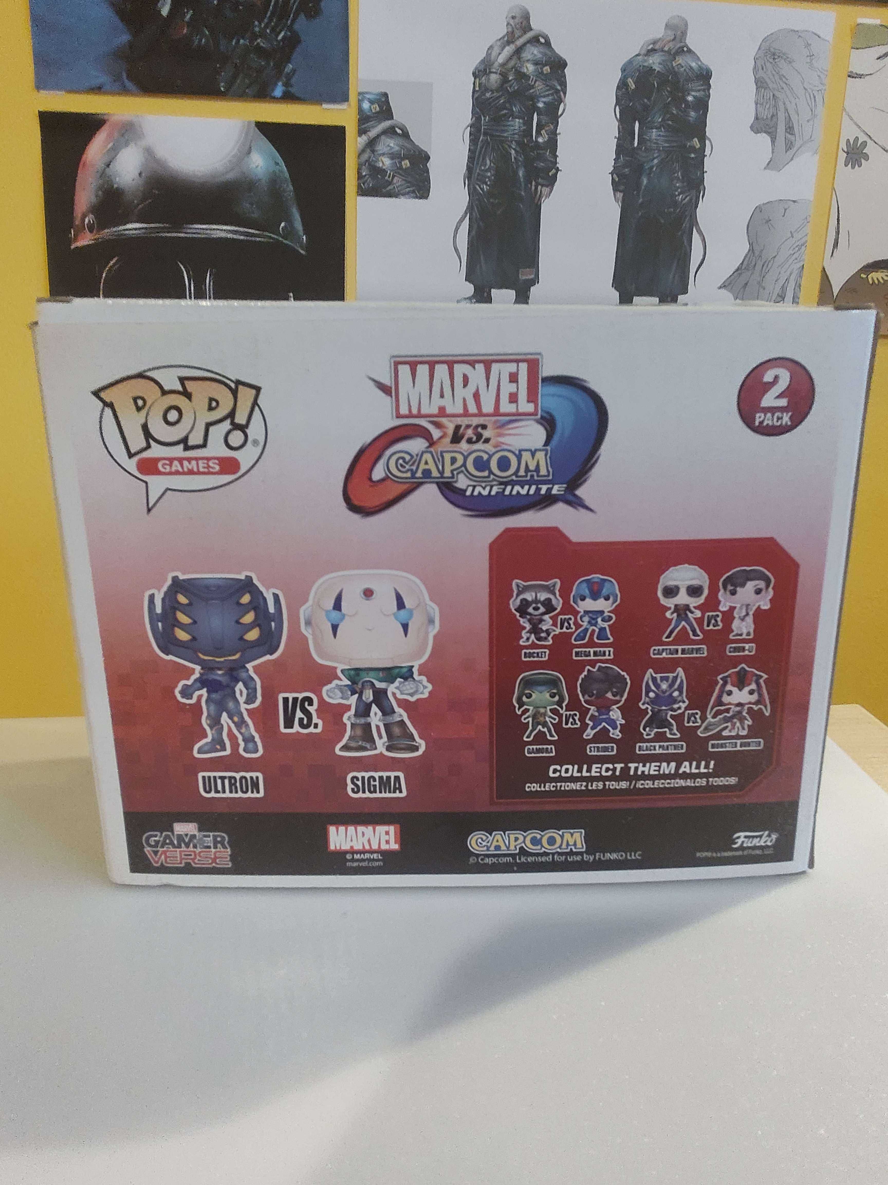 Funko pop Marvel vs Capcom ultron vs sigma