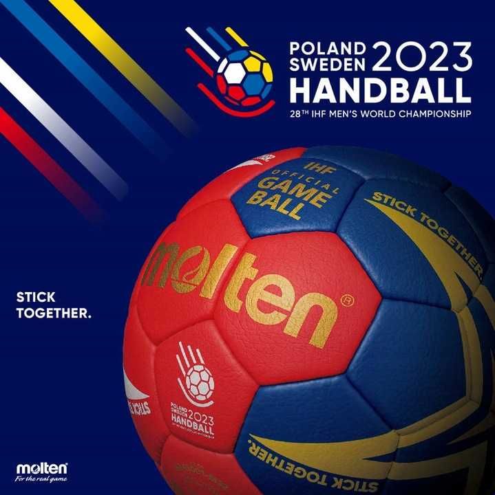 М'яч гандбольний MOLTEN чемпіонату світу 2023 H3X5001-M3Z r3