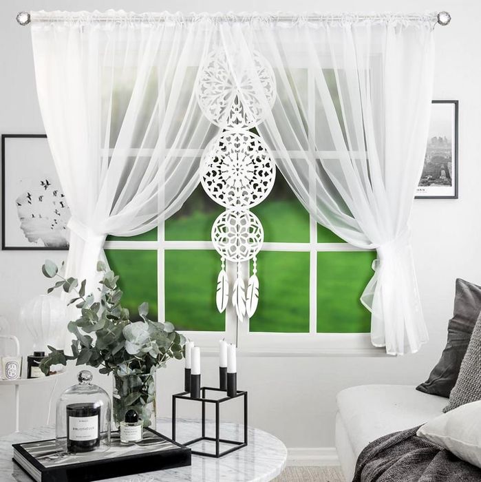 NOWA Firana GOTOWA z panelem ŁAPACZ SNÓW 400x150cm HIT CENA 59zł