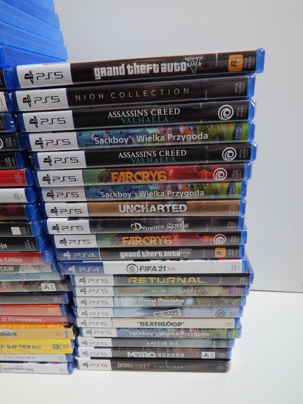 GRY PS4 PS5 GTA5 RDR2 Wiedźmin Spiderman Diablo Hitman COD GOW