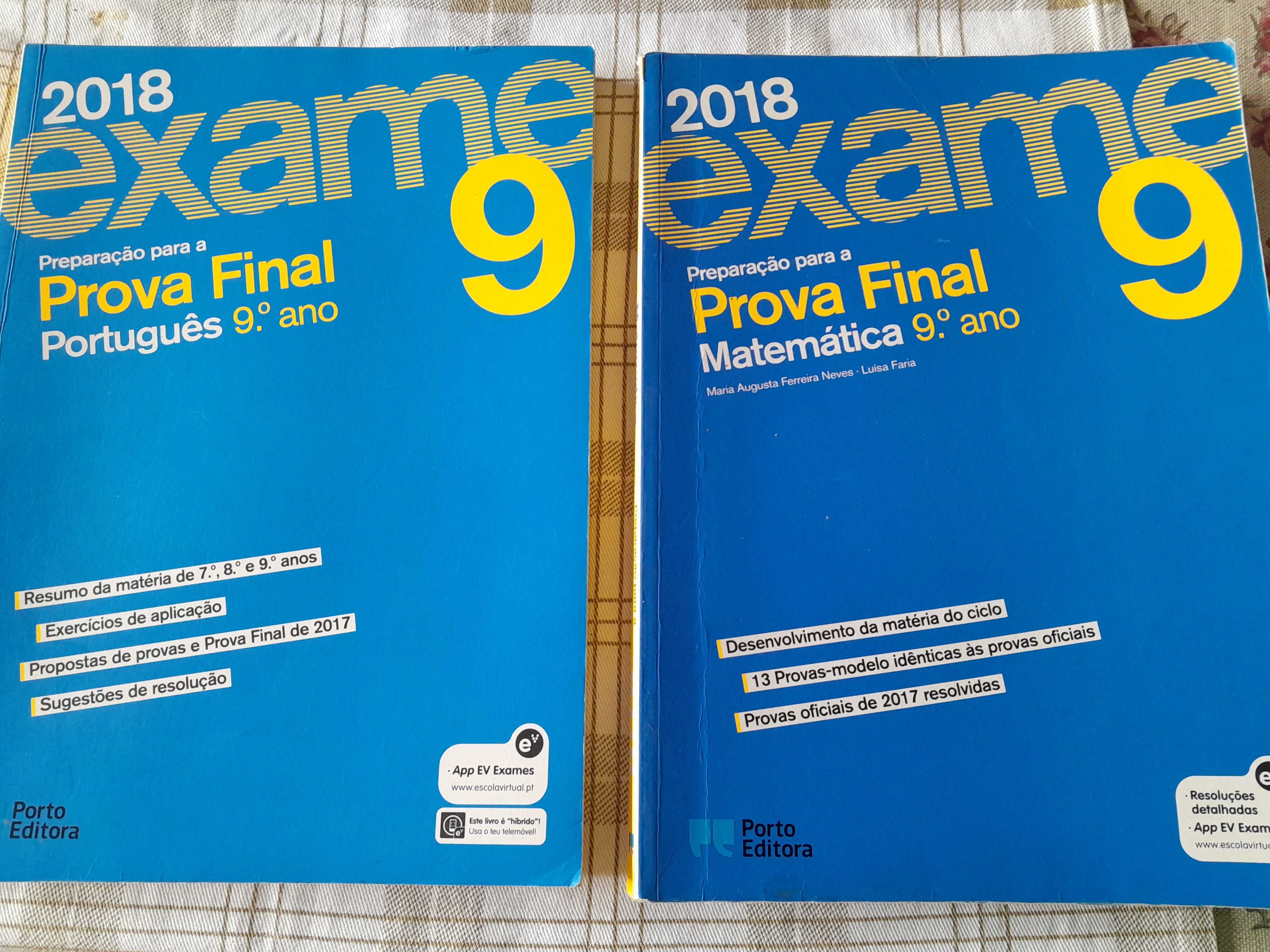 Preparação para as provas finais do 9° ano de 2018