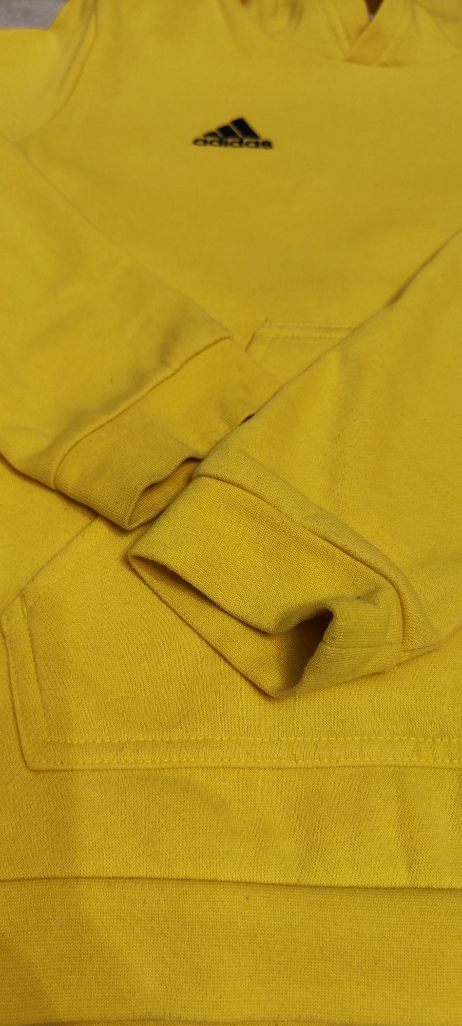 Adidas bluza chłopięca żółta 152 cm