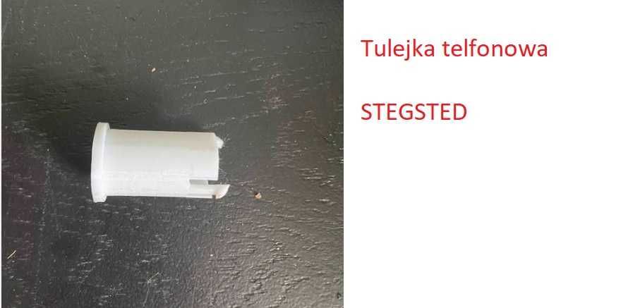Tulejka sześciokątna biała 17mm na wałek Stegsted