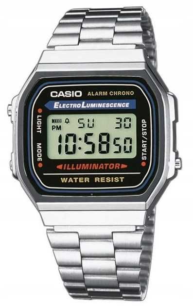 оригінальний ретро годинник Casio Montana Standard Digital A168WA-1YES