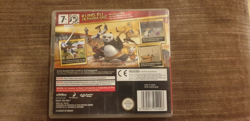 Gra Kung Fu Panda Nintendo DS niemiecka wersja