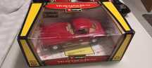 1/18 Mercedes 300 sl vermelho asas de gaivota Burago carro coleção min