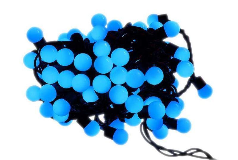 Новорічна гірлянда кульки 2см 200 LED / 20 м голубий