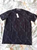 T-shirt koszulka Calvin Klein Jeans, bawełniana rozmiar XL czarna