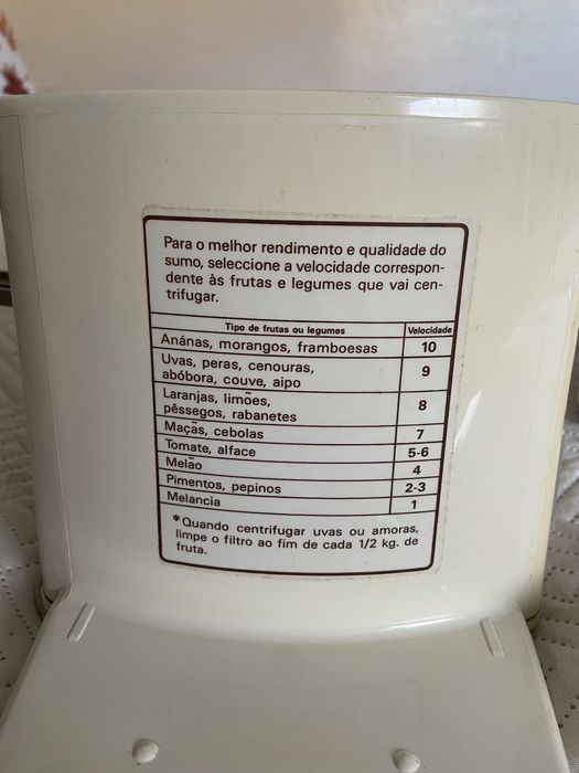 Maquina centrifugadora liquidificadora Moulinex