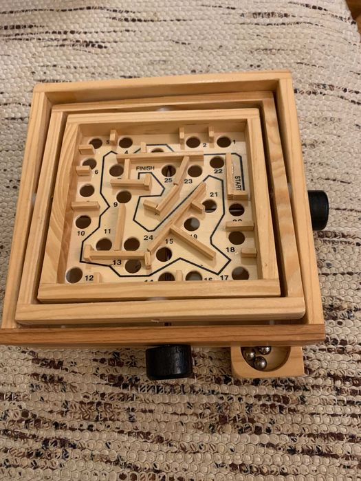 Детская настольная игра лабиринт Wooden Puzzle