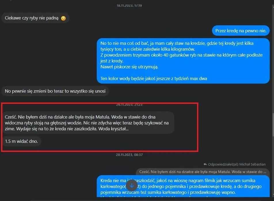 25 KG KREDA DO STAWU I OCZKA WODNEGO - certyfikowana atest ekologiczna