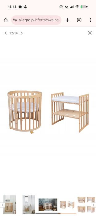 Nowe łozeczko 7w1 dziecięce Waldin