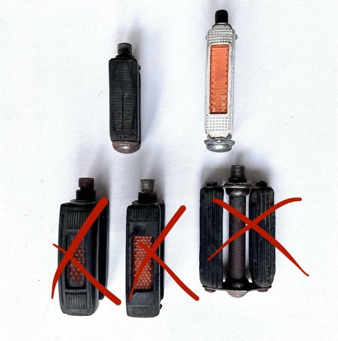 Części rowerowe PRL stare rowery Romet Wigry Czajka…pedały