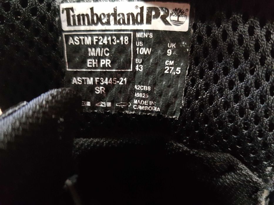 Buty robocze TIMBERLAND rozm 43 wkł 28,5 cm S3