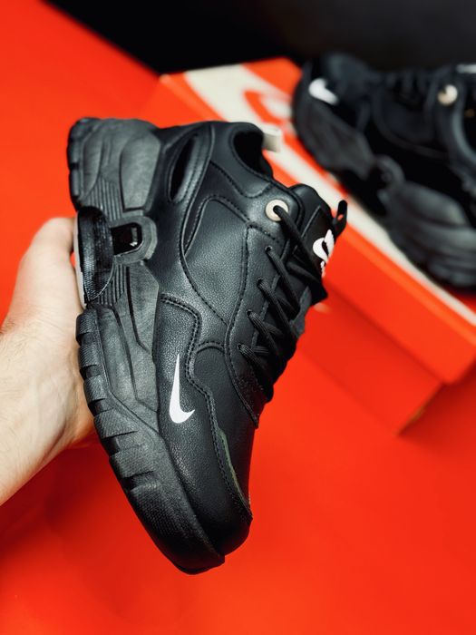 Осенние Кожаные кроссовки Nike мужские на теплой подошве Найк Осень