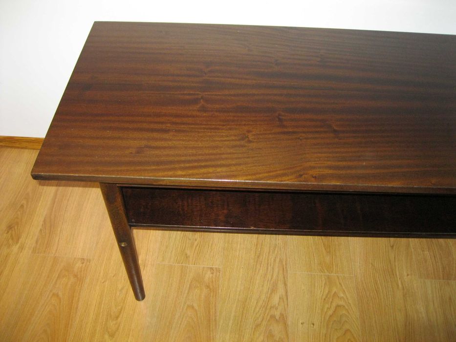 Ława, stolik kawowy PRL "patyczak" wysoki połysk ORYGINAŁ