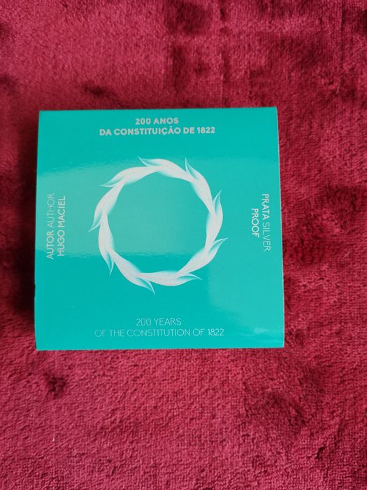 Moeda prata proof - 2,5€ "200 Anos da constituição' Portugal 2022
