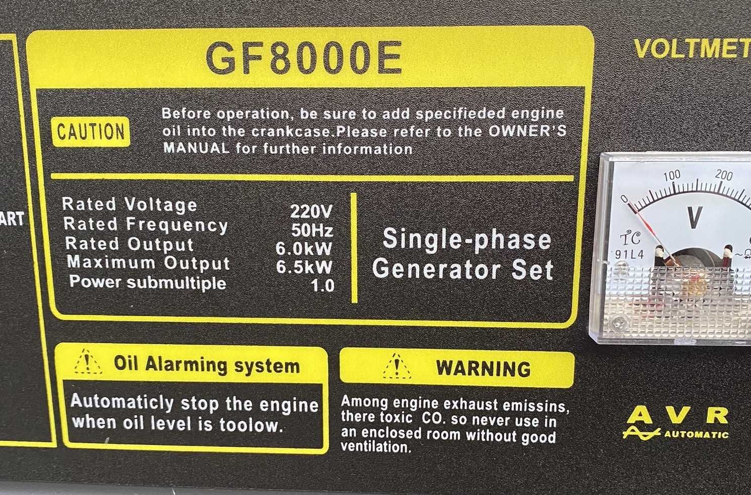 Generator prądotwórczy agregat benzyna 6,5 kW wysyłka Polska kamper