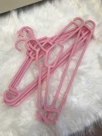 5 шт Розовые пластмассовые плечики вешалки тремпеля для одежды