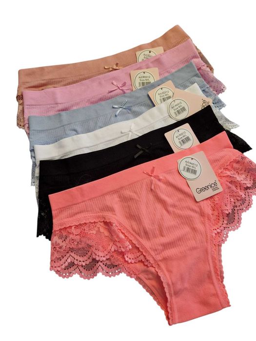 Majtki damskie w 6ciu kolorach rozm. M/L Nowe