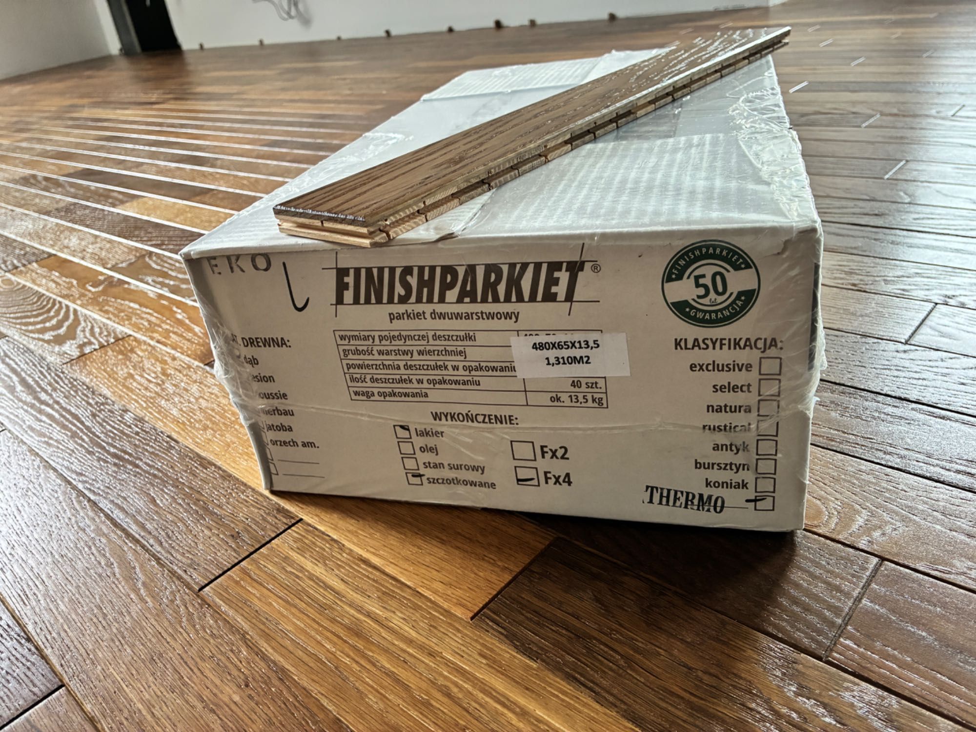 Finishparkiet dwuwarstwowy, deska dębowa finish