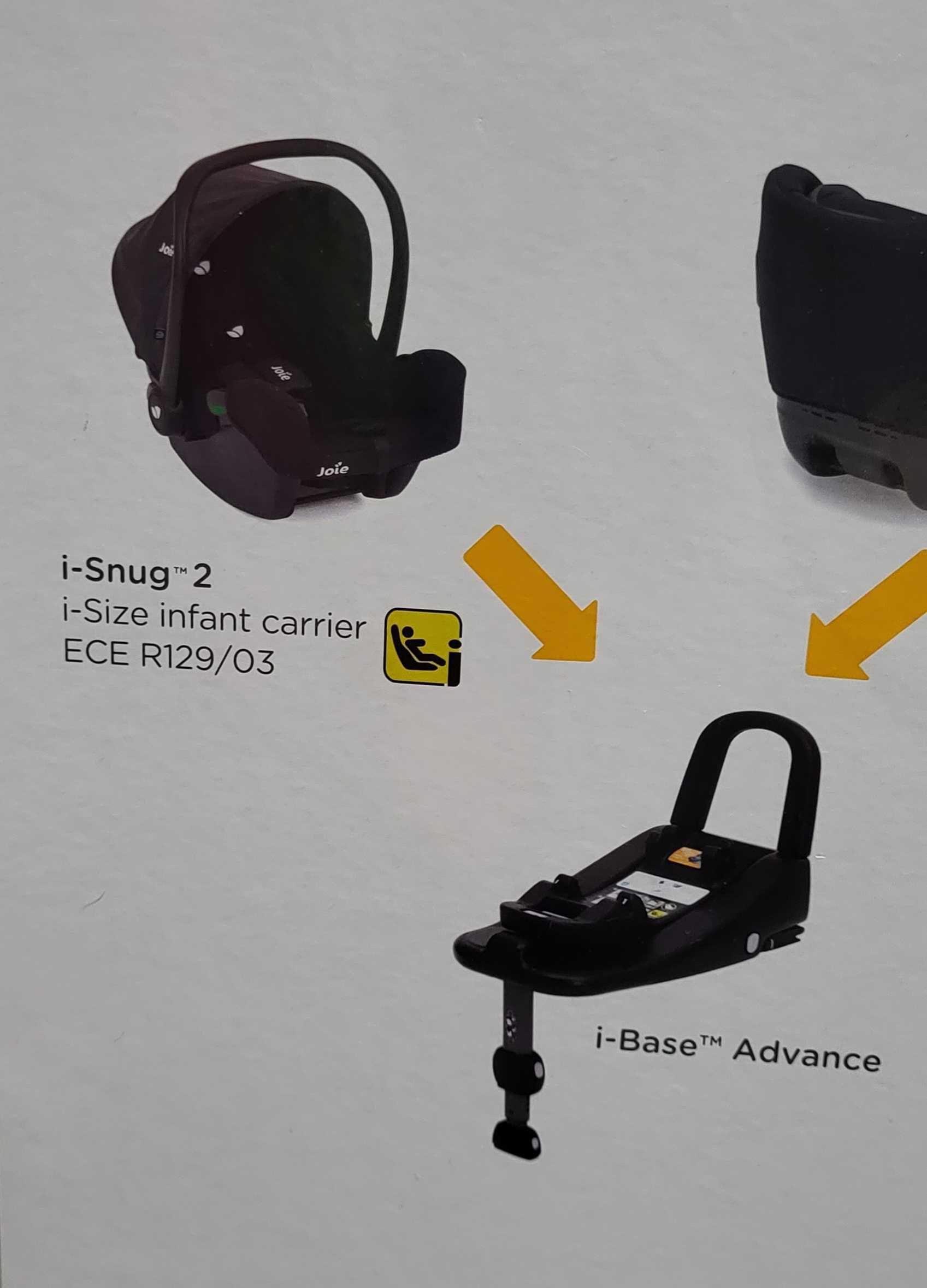 Fotelik Nosidełko Joie i-Snug 2 + BAZA ISOFIX i-Base Advance