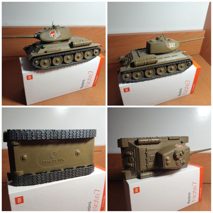 СССР Танки металлические коллекционные Т34-85 СУ-100 БТР-344