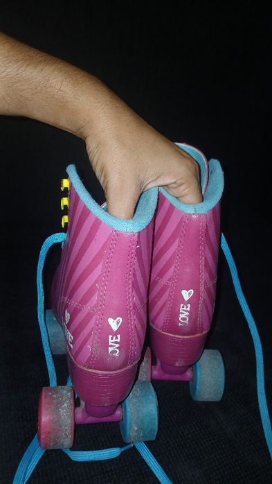 Patins  rosa de criança