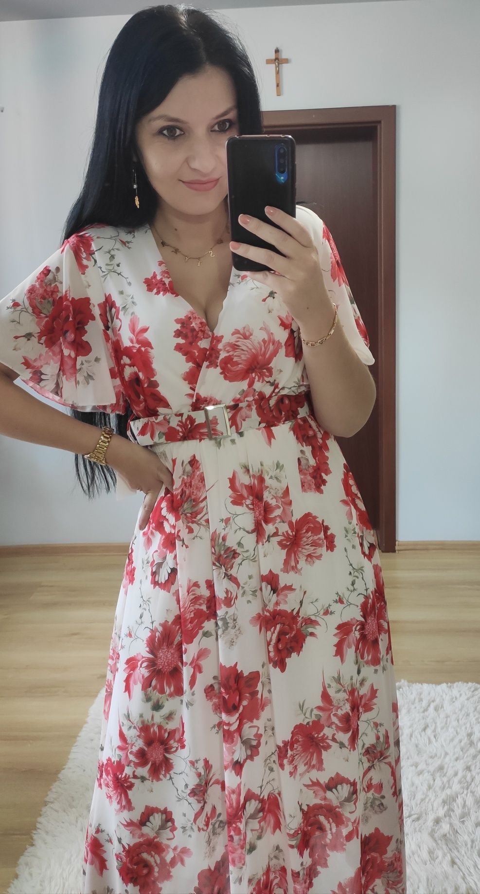 Sukienka długa maxi wesele impreza chrzciny