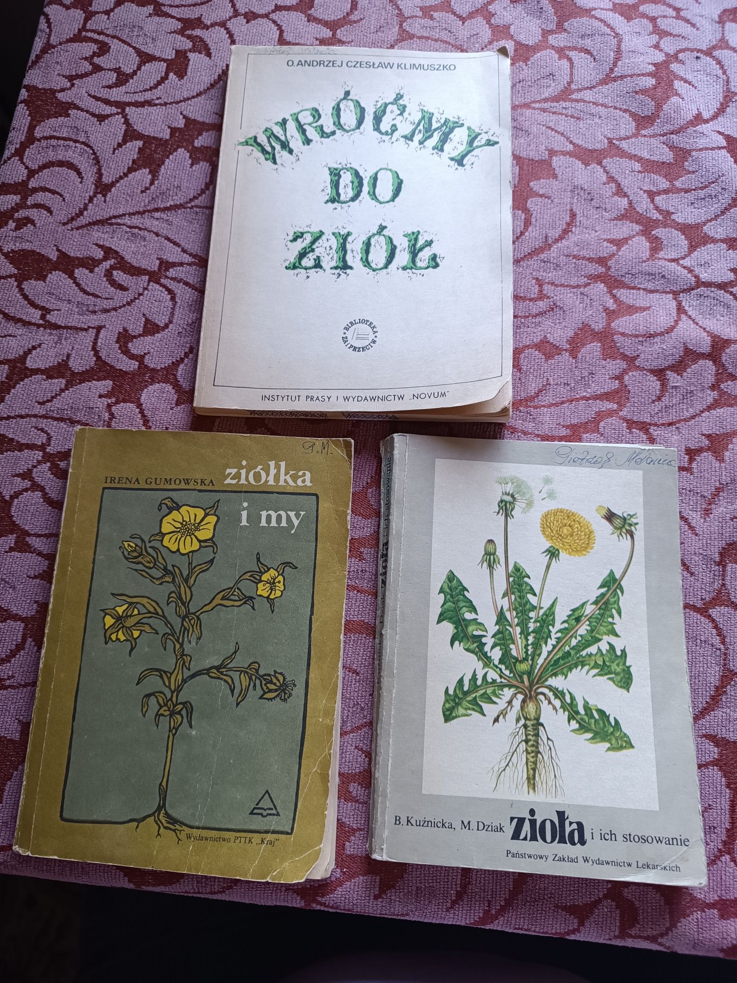 Zioła 3 książki Klimuszko, Gumowska, Kuźnicka