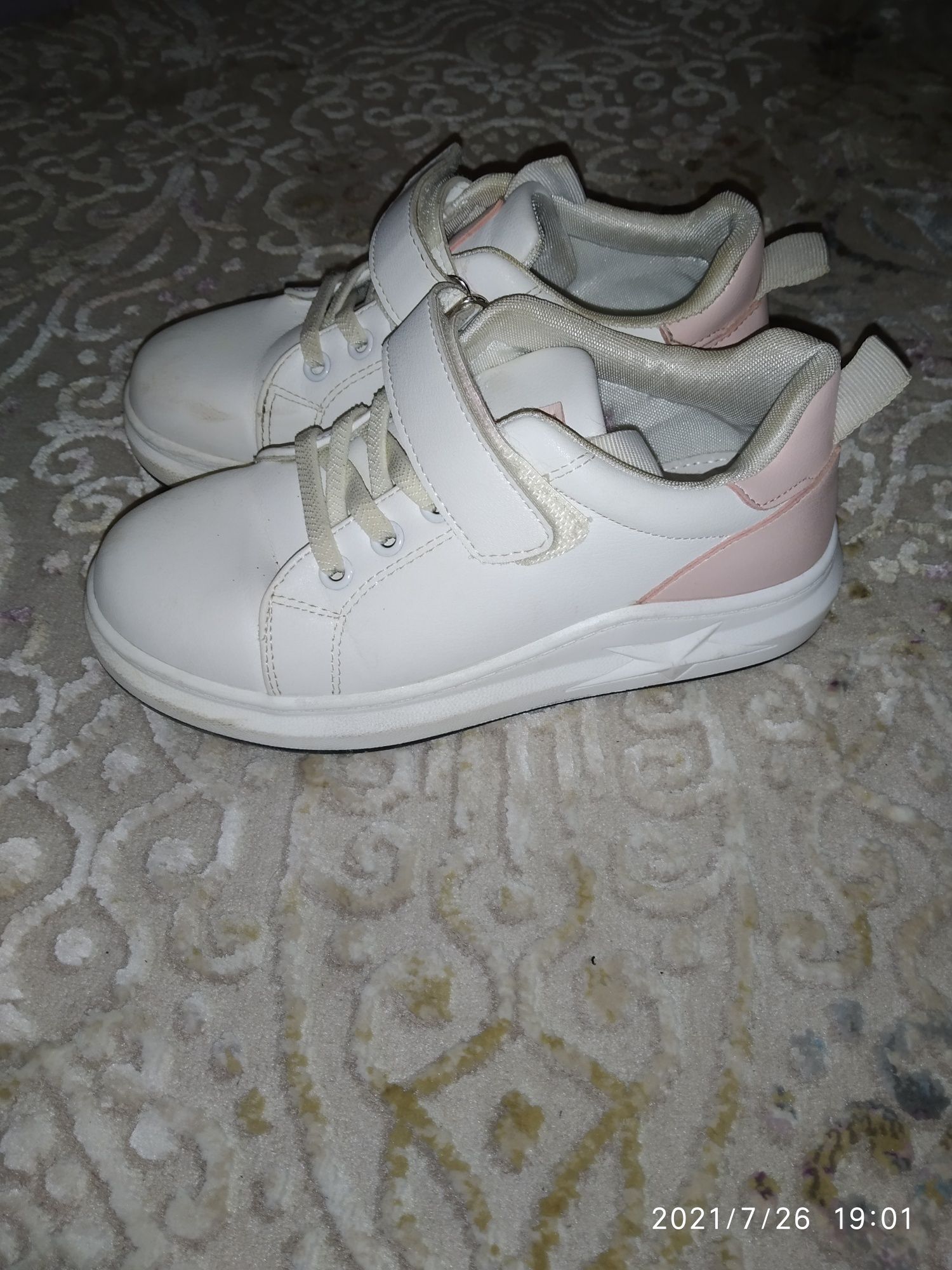 Кросівки кросовки apawwa kimboo белые, для девочки 31р кеды мокасины