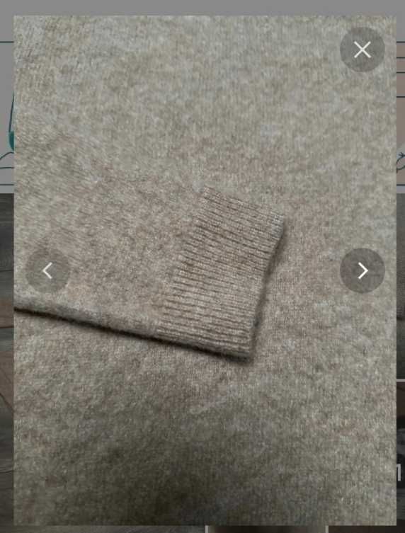 Sweter 100 % kaszmir camel