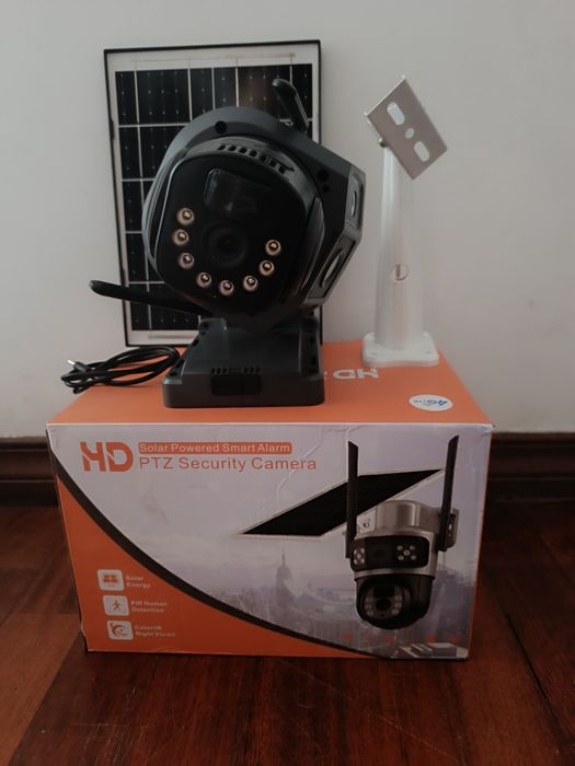 Câmara de Segurança Solar HD PTZ – Proteção Inteligente 24h!