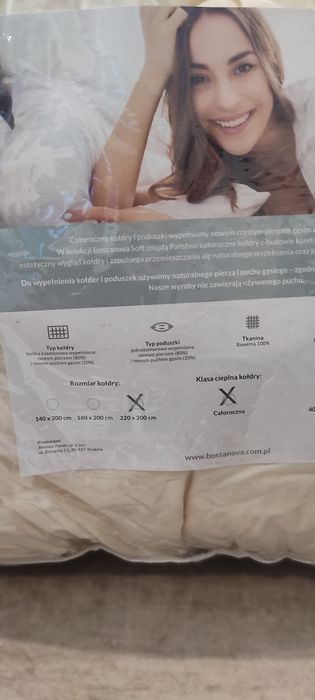 Sprzedam zestaw kołdra plus dwie poduszki