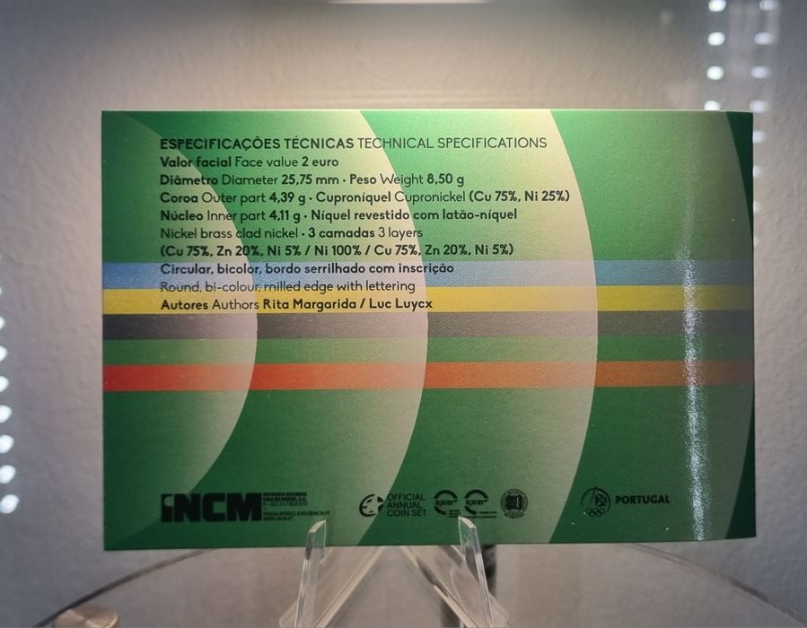 Moeda de 2€, Jogos Olímpicos Proof 2024.