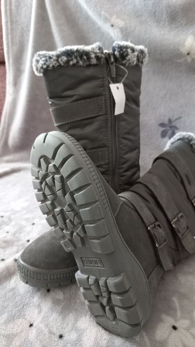 NOWE 29 kozaki, buty zimowe Primigi Gore-tex skórzane