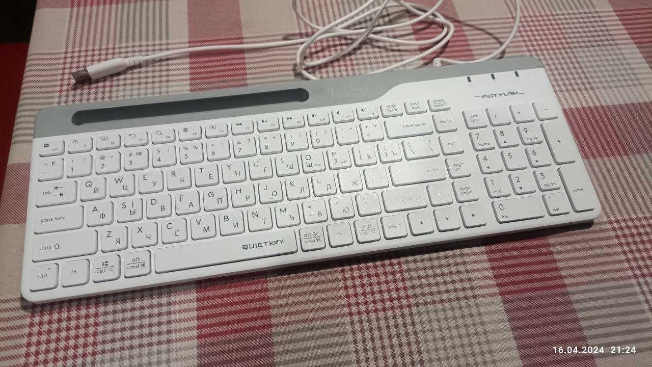 Клавиатура проводная A4Tech FK25 USB White