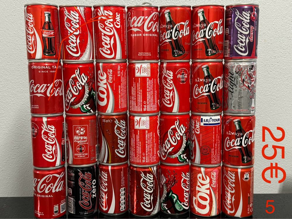 Latas coca-cola