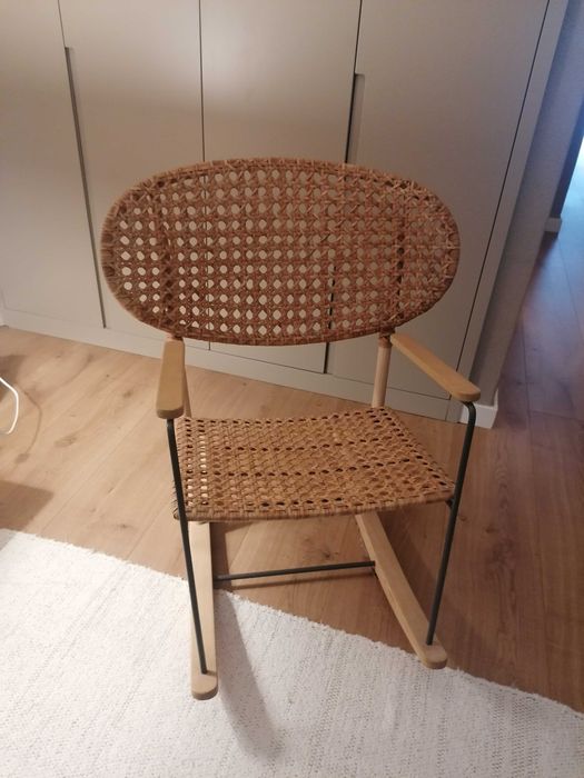 Cadeira baloiço rattan ikea GRONADAL