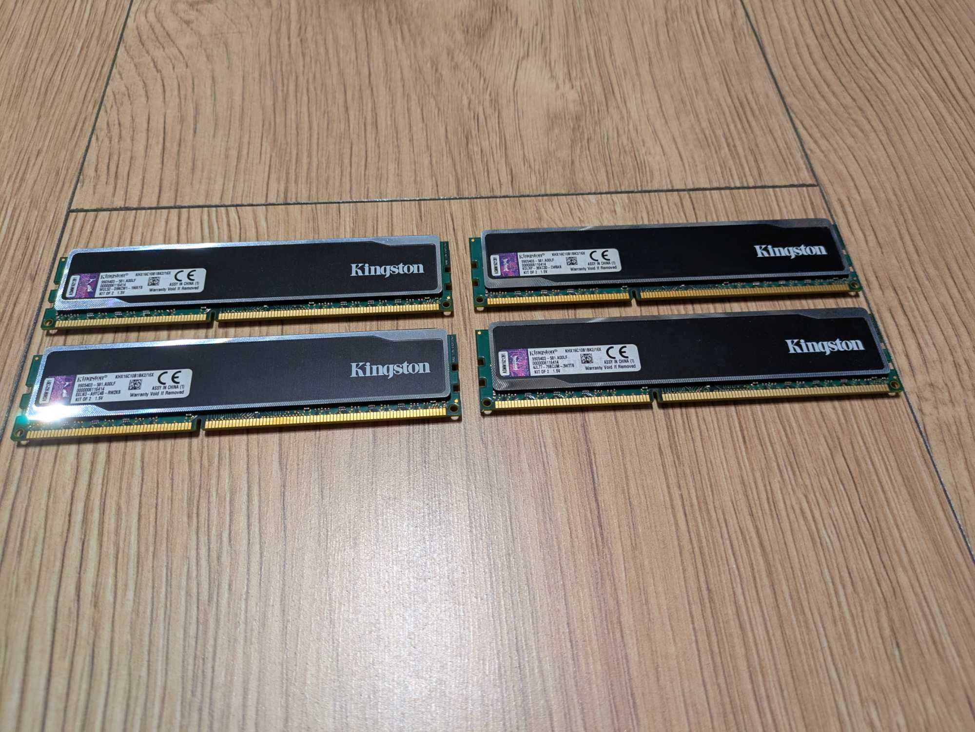 Pamięć RAM DDR3 Kingston HyperX black 32GB (4x8GB) - Używane
